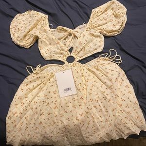 Two-Piece Floral Mini Dress NWT